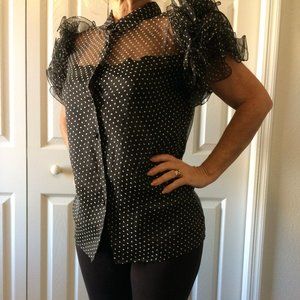 polka dottie elegant shirt